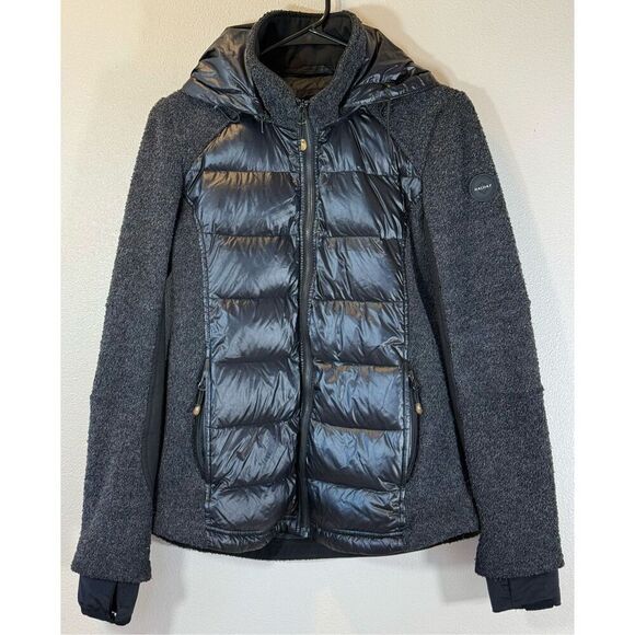 Halifax Women’s Traders Black Jacket Full Zip Down Filled Medium - Picture 1 of 13